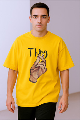 goodsign Printed Men Round Neck Blue T-Shirt