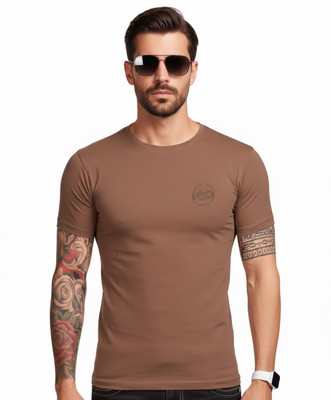DS CREATIONZ Embroidered Men Round Neck Multicolor T-Shirt