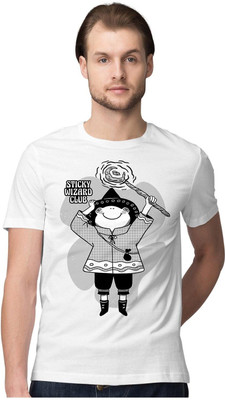 Trendy Samples Graphic Print Men Round Neck White T-Shirt
