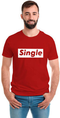 SmarTee Street Printed Men Round Neck Red T-Shirt