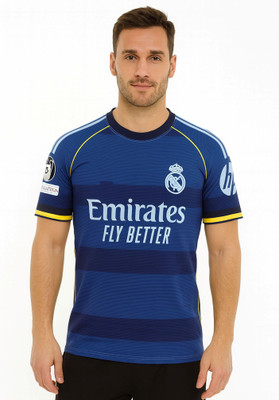 BUGOAT Printed Men Round Neck Blue T-Shirt