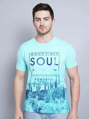 DAVNO Graphic Print Men Round Neck Multicolor T-Shirt