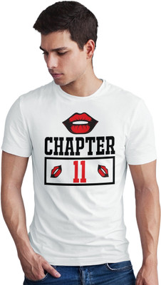 Seek Buy Love Printed Men Round Neck White T-Shirt