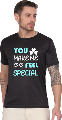 Kritiken Solid Men Round Neck Reversible Black T-Shirt