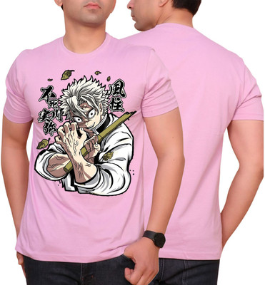 Inferno Graphic Print Men Round Neck Black T-Shirt