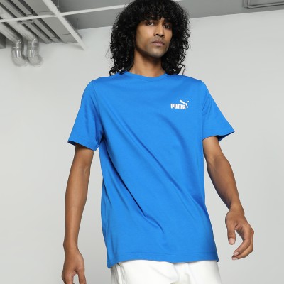 PUMA Printed Men Crew Neck Blue T-Shirt