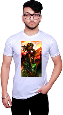 NITYANAND CREATIONS Printed Men Round Neck Multicolor T-Shirt
