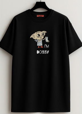 LYNX CLUB Typography Men Round Neck Black T-Shirt