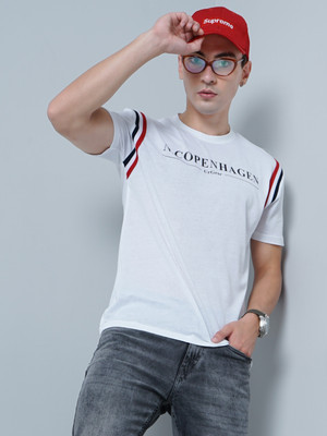 Paul Street Printed Men Round Neck White T-Shirt