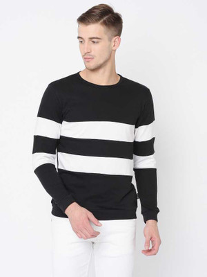 THUNDER PLANET Striped Men Round Neck Multicolor T-Shirt