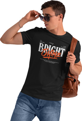 Classy Demons Printed, Typography, Graphic Print Men Round Neck Black T-Shirt