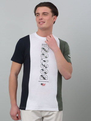 CANTABIL Printed Men Round Neck White T-Shirt