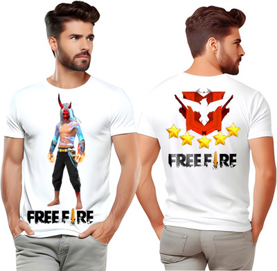 mh trend Printed, Typography Men Round Neck White T-Shirt