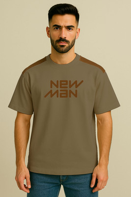 Culish Trend Typography Men Round Neck Green T-Shirt