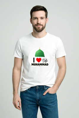 Bengal Press Graphic Print Men Round Neck White T-Shirt