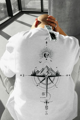dos hermanos Printed Men Round Neck White T-Shirt
