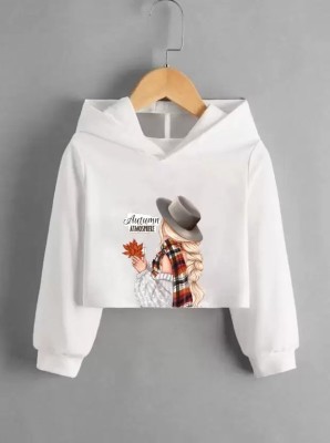 Priya Enterprises Printed Women Hooded Neck White T-Shirt