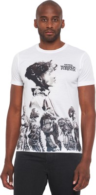 Marvel by Wear Your Mind Graphic Print Men Round Neck White T-Shirt