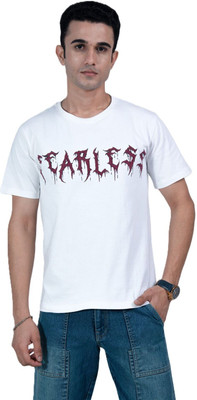 LOOM FASHION Graphic Print Men Round Neck White T-Shirt