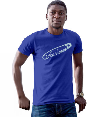 Fighterhero Printed Men Round Neck Blue T-Shirt