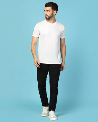 Lakshya Fashions Solid Men Round Neck Multicolor T-Shirt