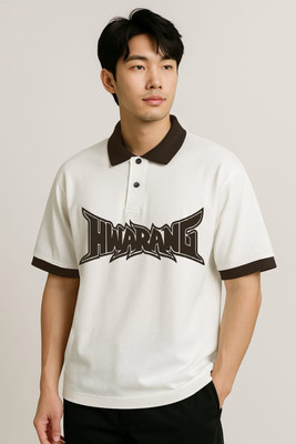 SPOWEARY Striped Men Polo Neck Multicolor T-Shirt