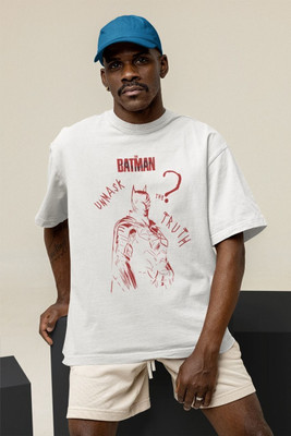 ROYAL YOUTH Printed Men Round Neck White T-Shirt
