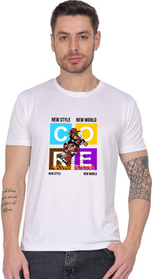 ARTI ARYA TREND Printed Men Round Neck White T-Shirt