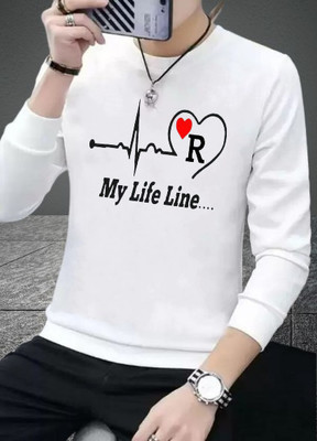 Kushi flyer Printed, Typography Men Round Neck White T-Shirt