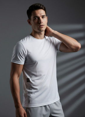 HRX by Hrithik Roshan Typography Men Round Neck White T-Shirt