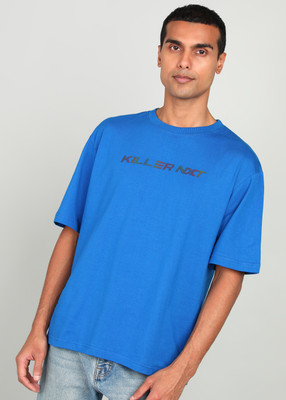 KILLER Printed Men Round Neck Blue T-Shirt