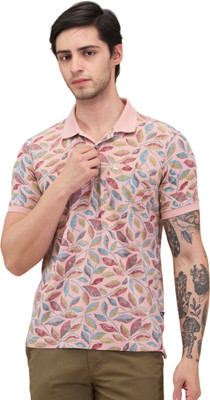 PARX Printed Men Polo Neck Multicolor T-Shirt