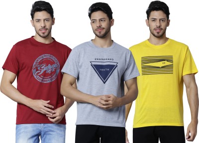 FREE UNION Printed Men Round Neck Multicolor T-Shirt