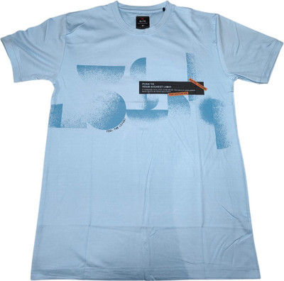 faizan fashion Solid Men Round Neck Light Blue T-Shirt