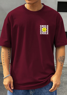 MGF Graphic Print Men Round Neck Brown T-Shirt