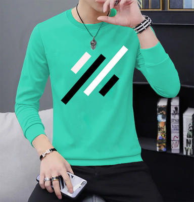 JUGULAR Printed Men Round Neck Light Green T-Shirt