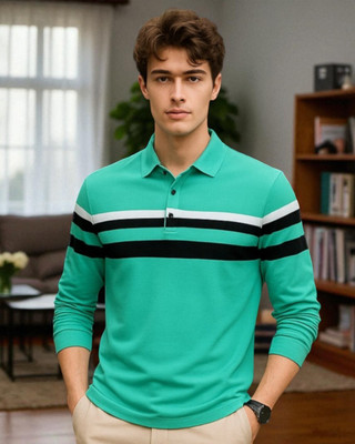 Autna Printed Men Round Neck Green T-Shirt