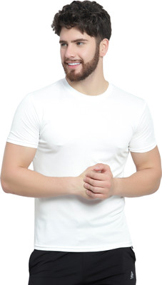 AFCollection Printed Men Round Neck White T-Shirt