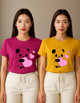 Berlin Graphic Print Women Round Neck Multicolor T-Shirt