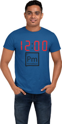 DOGAR ESSENTIALS Printed, Typography Men Round Neck Dark Blue T-Shirt