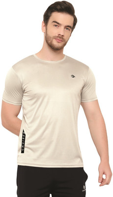 Cruister Typography Men Round Neck Grey T-Shirt