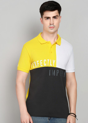 United Colors of Benetton Colorblock Men Polo Neck Multicolor T-Shirt