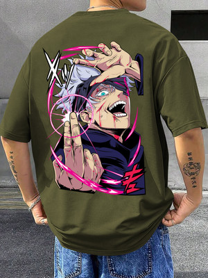 TeeBrozz Graphic Print Men Round Neck Green T-Shirt