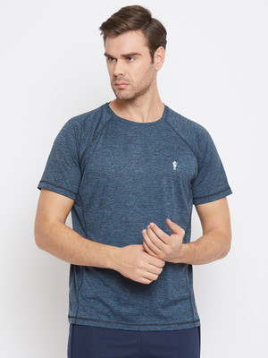 EPPE Solid Men Round Neck Blue T-Shirt
