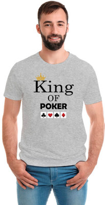 SmarTee Street Printed, Typography Men Round Neck Grey T-Shirt