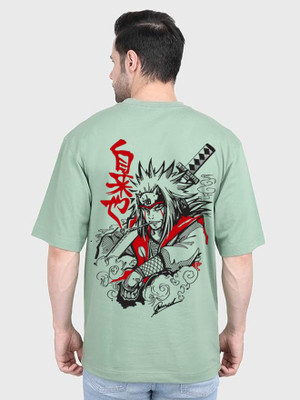 clickwell Printed Men Round Neck Light Green T-Shirt
