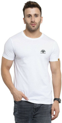 John Peters Printed Men Round Neck White T-Shirt