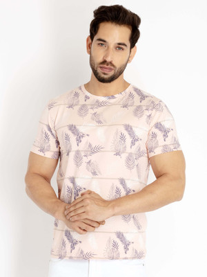 Status Quo Printed Men Round Neck Orange T-Shirt