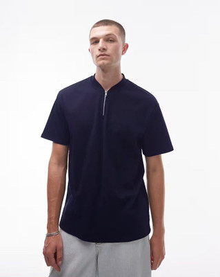 Styvibe Solid Men Henley Neck Black T-Shirt