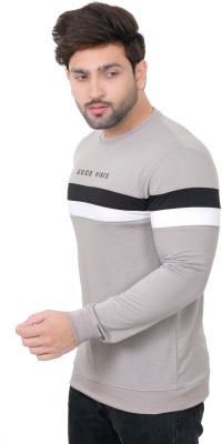 E-MAX Colorblock Men Round Neck Multicolor T-Shirt